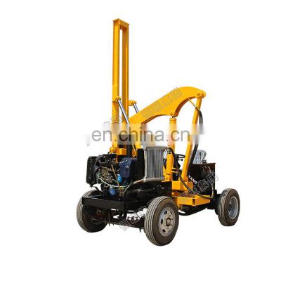 HWH260 Mobile wheel pile driver piling machine