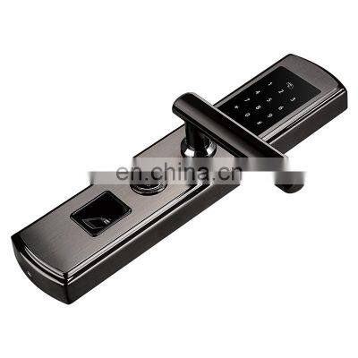 Hot Sale Black Sliding Window Lock Electric Door Cylinder Fingerprint Lock for Office Building and House