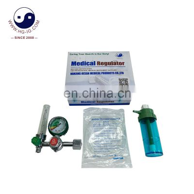 HG-IG CGA540  Oxygen Regulator ,Oxygen Flowmeter With Humidifier Bottle for Medical