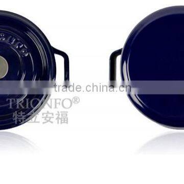 Trionfo blue pot pre-seasoned cast iron cookware enameled casserole hot pot manufacturer china