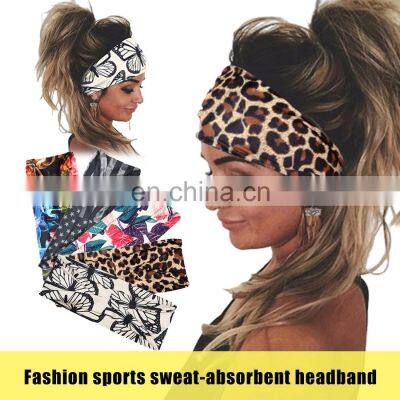 Tie Dye Cycling Yoga Sport Sweat Headband Women Sweatband For Men Women Yoga Hair Bands Head Sweat Bands Sports Safety photo-2