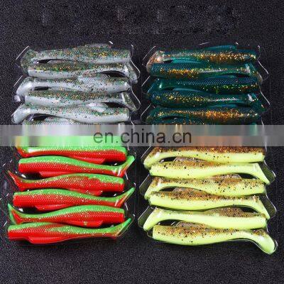 JOHNCOO Hot Sale 8CM 5G MinnowZ TPE Material Good Quality Paddle Tail Soft Plastics Fishing Lures photo-2