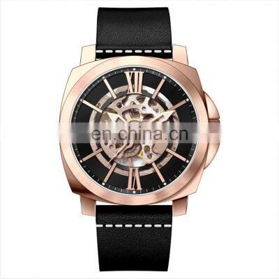 Custom Logo Genuine Leather Strap Luxury Brand japan men automatic watch mechanical