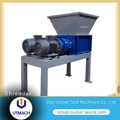 heavy duty four shaft shredder machine