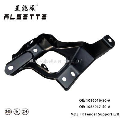 Alsette Auto Parts OEM Style Front Bumper Fender Bracket AS-MD3-1004 for Tesla Model 3 2016-2023 OE: 1086016-S0-A, 1086017-S0-A