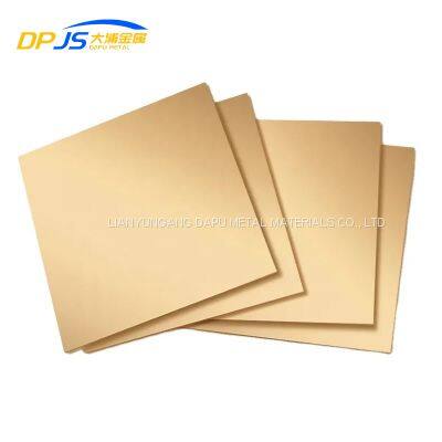 Cuzn5/Cuzn10/Cuzn15/Cuzn20/Cuzn30 2mm Thickness 99.9% Pure Copper Plate/Sheet for Furniture Cabinets