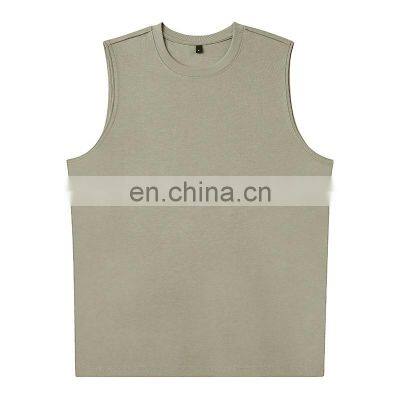 Running Bodybuilding Wear Wholesale Workout Singlet 100% Cotton Fitness Vest Custom Blank Tops Sleeveless Tank Top For Men photo-5