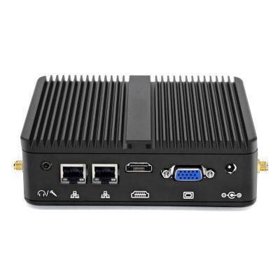 Celeron J4125 DDR4 Version Fanless Mini Pc Dual Lan HD VGA 2COM Portable Mini Computer photo-4