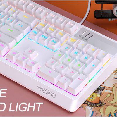 Amazons Top Seller K300 Detachable Panel Mechanical Keyboard Gaming Universal Dual Mode Computer Keyboard photo-3