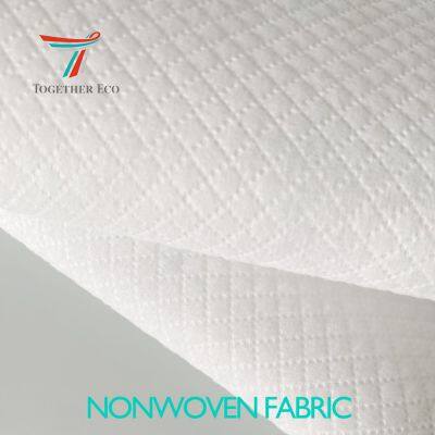 Sanitary Napkin Double Layer Whitening 25gsm Hot Air Embossed Pearl Nonwoven Fabric, Absorbent Hot Air Through Non-woven Fabric for Baby Diaper
