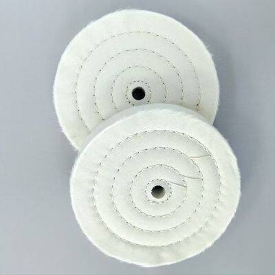 Polishing flat white cloth wheel are used for jewelry, metal, wood, ceramics, glass mirror surfaces jewelry hardware grinding
