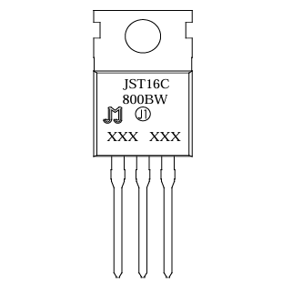 JST16C-800BW  16A TRIAC     JIEJIE MICROELECTRONICS