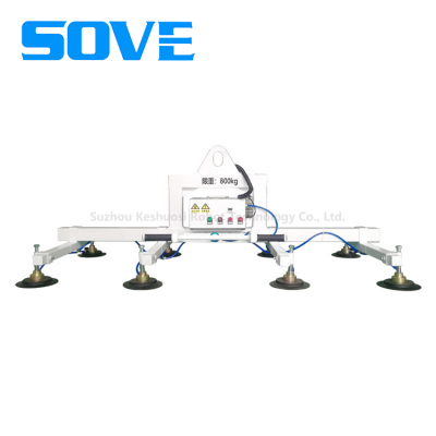 SOVE Heavy Duty Vacuum Suction Lifter 800kg Rating Secure Suction For Glass Packaging Supplies Wood Industrial Material Handling
