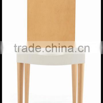 PP seating chair /wooden chair back and leg