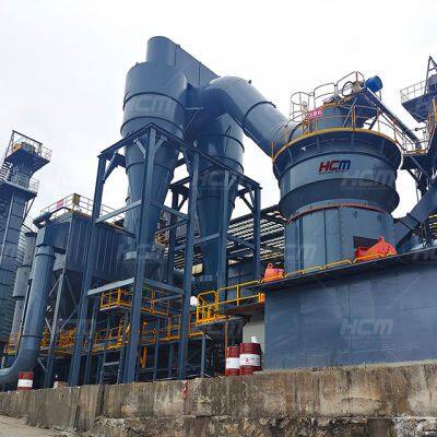 HCM Вертикальная роликовая мельница для измельчения железной руды до 200 меш, производительность 50 тонн в час для производства окатышей на сталелитейном заводе