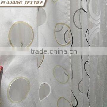 100% Polyester Burn-out Geometric/leaves/ Branches Window Curtain Fabric photo-4