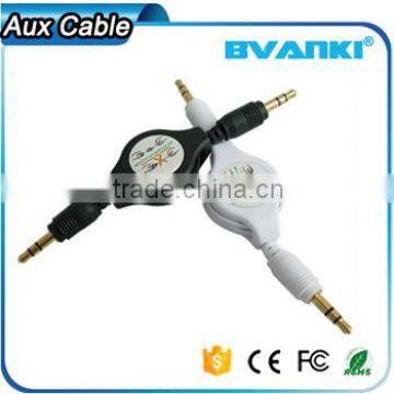2016 New Premium Manufacture Retractable 3.5mm Stereo Male to Male Audio Extension Aux Cable Free Samples Express Supplier's Choice photo-3