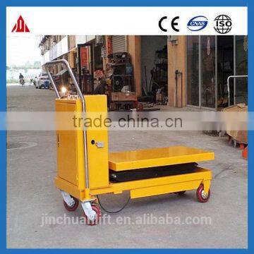 Mobile Protable Hydraulic Scissor Mini Cargo Lift Table 300~500kg