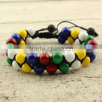 BRH0902 Colorful summer bracelet,women bracelet,women's bradied adjustable bracelet