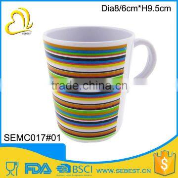 The latest hot style print plastic melamine mug with handle                        
                                                Quality Choice