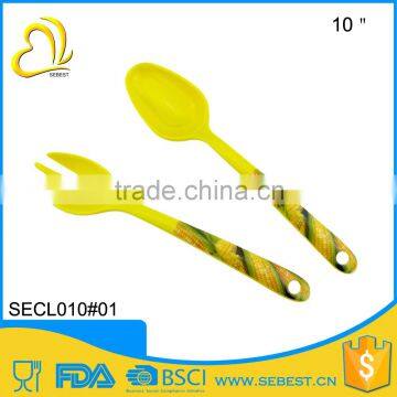 cheap melamine kitchen ware spoon and fork plastic cutlery