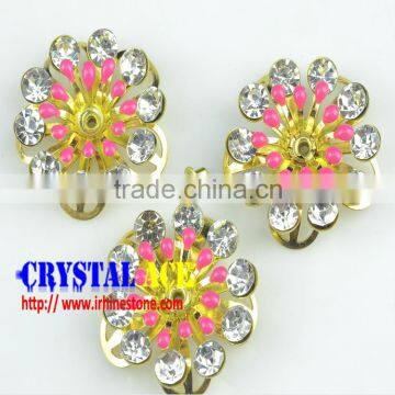 Assorted Colors Fresh Style Metal Flower,craft Metalware Flower Pieces,shoes Decorative Metal Flowers photo-3