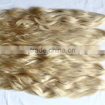 hair extension bundles natural blonde curly human hair extensions remy human hair