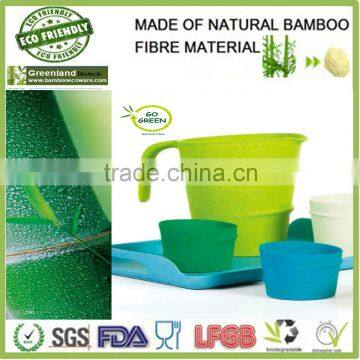 patent pending bamboo fibre pitcher,water cup with handle