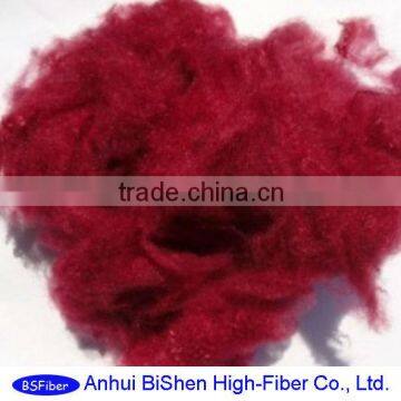Bright Red Polyester Staple Fiber photo-3