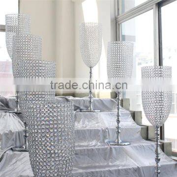 Wholesale High Quality Metal&crystal Wedding Pillar Wedding Walkway Stand Wedding Column for Party Wedding Decoration(MWS-001) Quality Choice photo-3