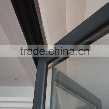 casement glass aluminum door with clear glass