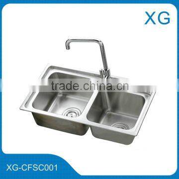 Kitchen Sink / Stainless Steel Sink / Two Bowl Steel Sink