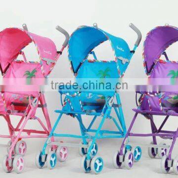 Adjustable handle baby doll stroller 3 big wheels carriage baby stroller baby tricycle