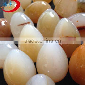 NATURAL CARNELIAN EGGS STONE CARVING HANDICRAFTS
