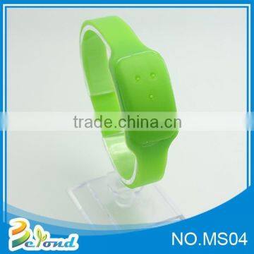 High quality natural green silicone baby anti mosquito band