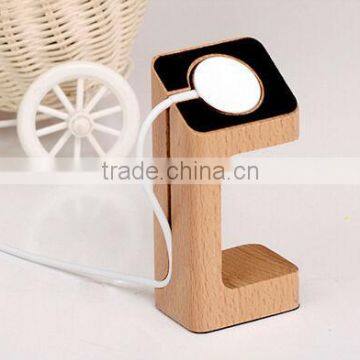 2 in 1 Charger Holder For Apple Watch Stand Bamboo Wood,For Dock photo-2