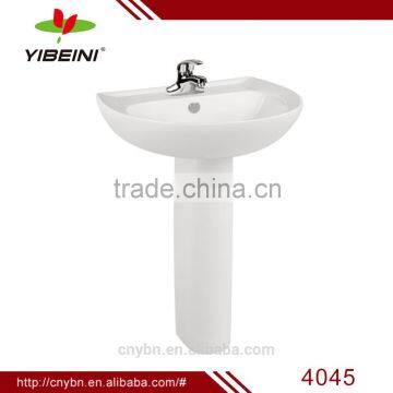 Sanitary ware ceramic bathroom design colored pedestal sink