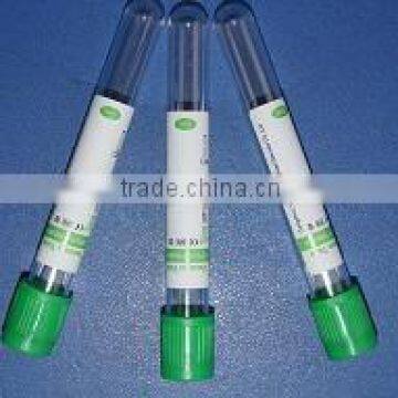 Disposible vacuum blood collection lithium heparin tube(green cap)