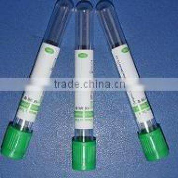 Disposible Vacuum Blood Collection Lithium Heparin Tube(green Cap)
