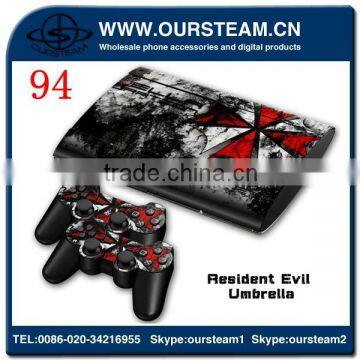 For PS3 SuperSlim 4000 Skin Stickers PVC For PlayStation 3 Console & 2 Pads