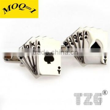 Fashion Stainless Steel Poker Cufflink