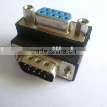 db 9p male to DB9F angled adapter 90 degree