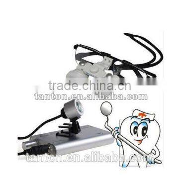 NEW 3.5x 420 Dental Surgical Binocular Loupes +LED Head Light lamp High Quality