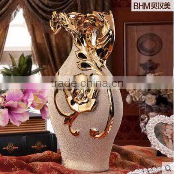 wholesale high grade modern silver wedding vase for home decoration