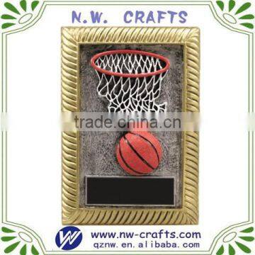 Custom basketball sport souvenir plaque