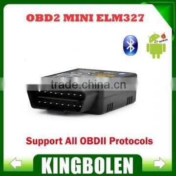 HH OBD2 MINI ELM327 Torque Android Bluetooth OBDII CAN BUS Engine HH 327 Bluetooth Auto Scanner ECU Code Reader free shipping