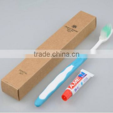 Hotel good quality disposable toothbrush and toothpaste