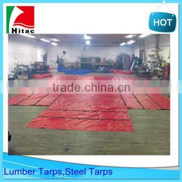 16'x24 18oz Vinyl Heavy Duty Steel Tarp 2 Rows of D-rings,16' x 27' Flatbed Tarps,Flatbed Steel Tarps,PVC Flatbed Trailer Tarps photo-4