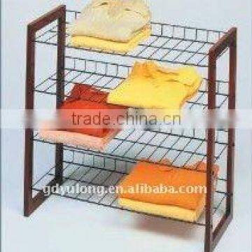 Hot sale modern style 3 tier solid wood shoe rack