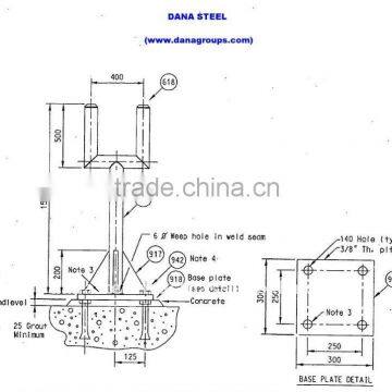 DANA SINGLE POLE/DOUBLE POLE CCTV/INSTRUMENTATION STANCHIONS